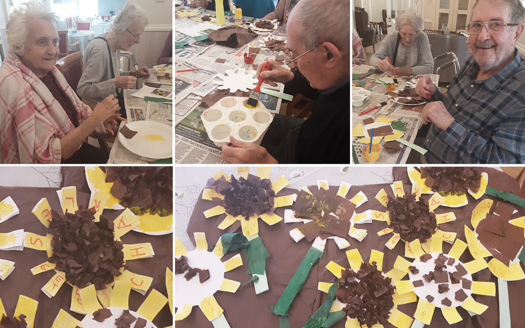 Woodstock Residential Care Home residents enjoy St Davids Day crafts