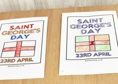 St Georges Day pictures at Woodstock Residential Care Home
