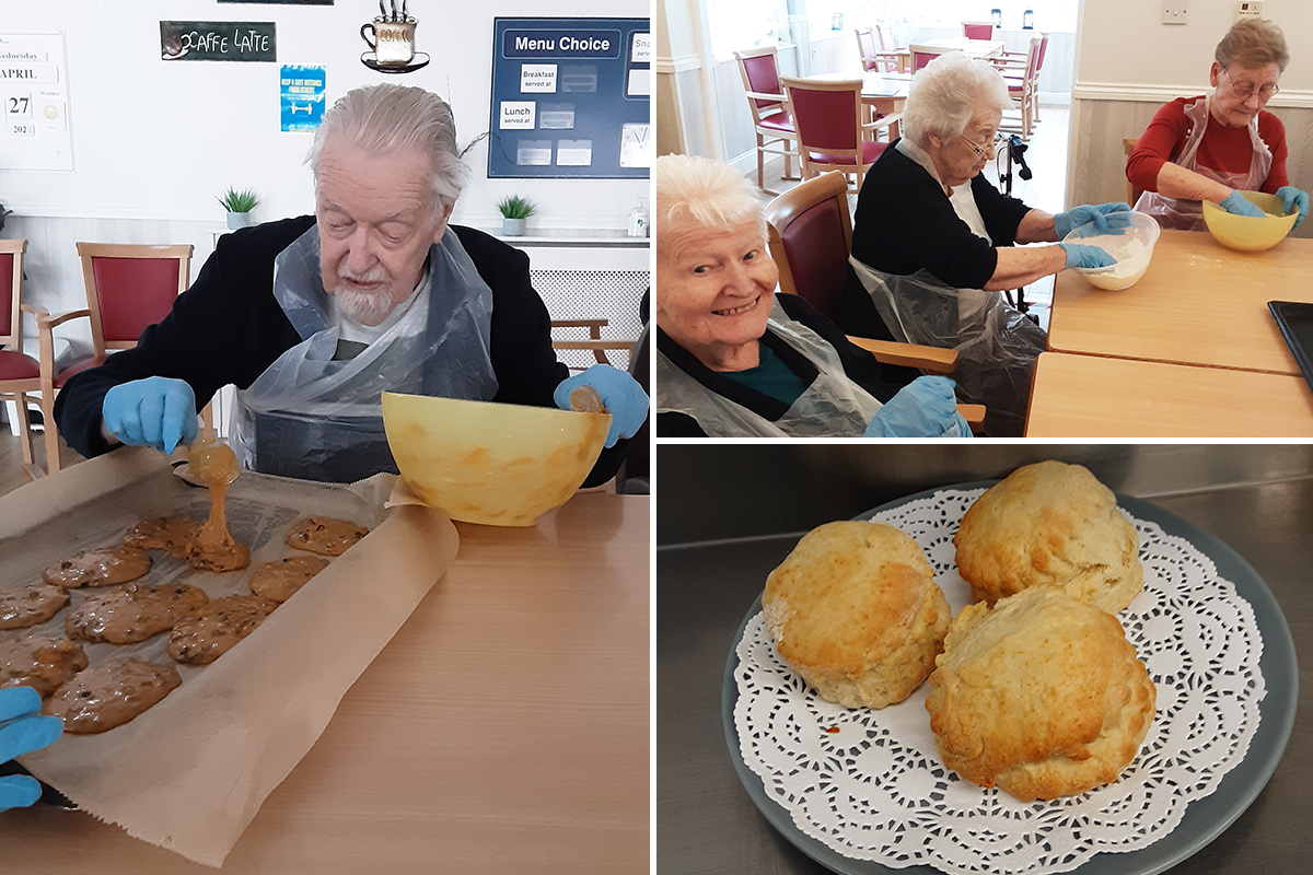 Fundraising cookies and scones at Woodstock Residential Care Home
