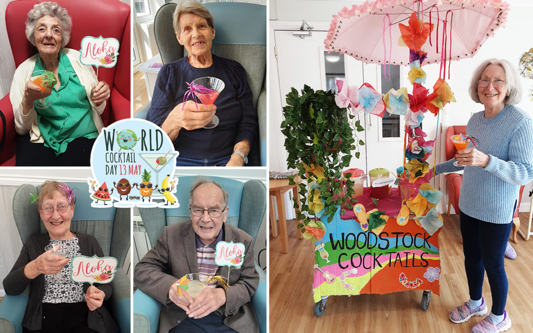 World Cocktail Day drinks at Woodstock Residential Care Home