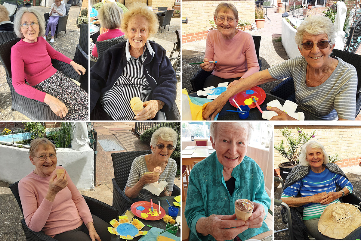 Sunshine, crafts and ice-creams at Woodstock Residential Care Home