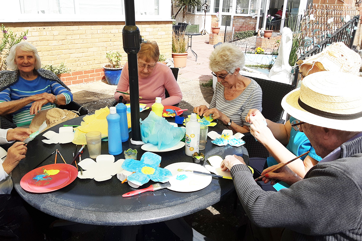 Dementia Action Week crafts at Woodstock Residential Care Home