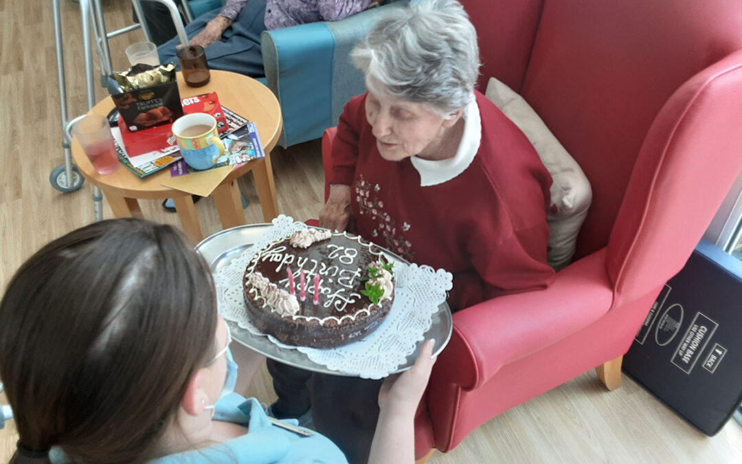 Birthday wishes for Anne at Woodstock Residential Care Home