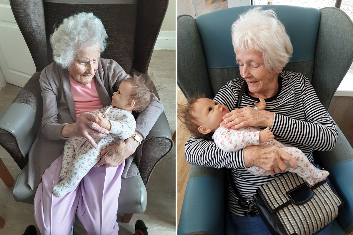 Baby born dolls bring comfort at Woodstock Residential Care Home