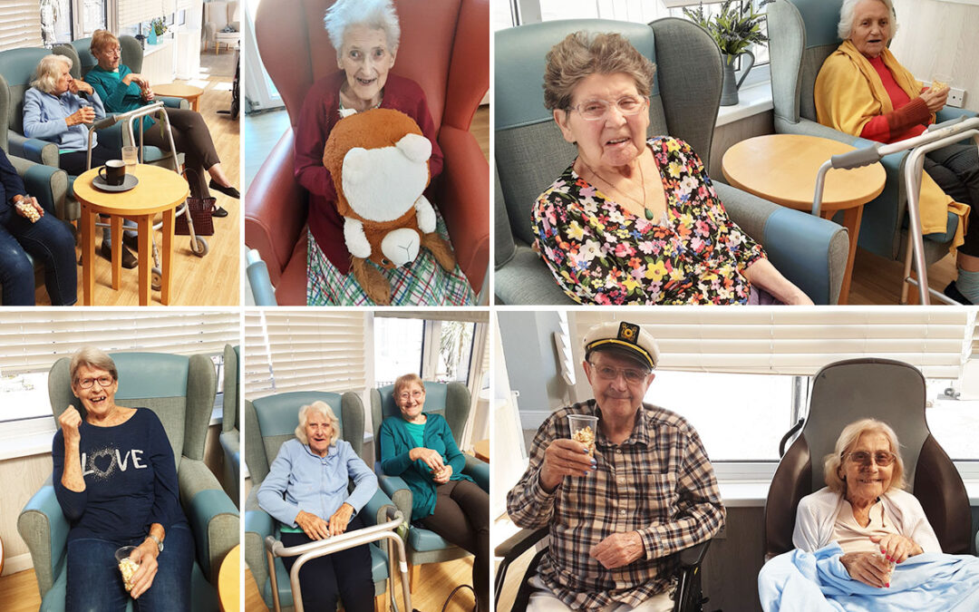 Woodstock Residential Care Home residents enjoy a cinema day