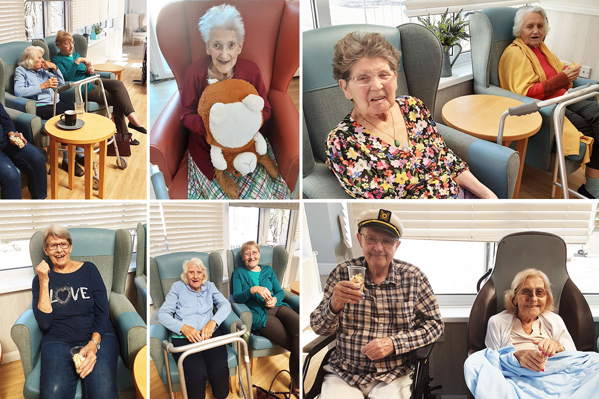 Woodstock Residential Care Home residents enjoy a cinema day