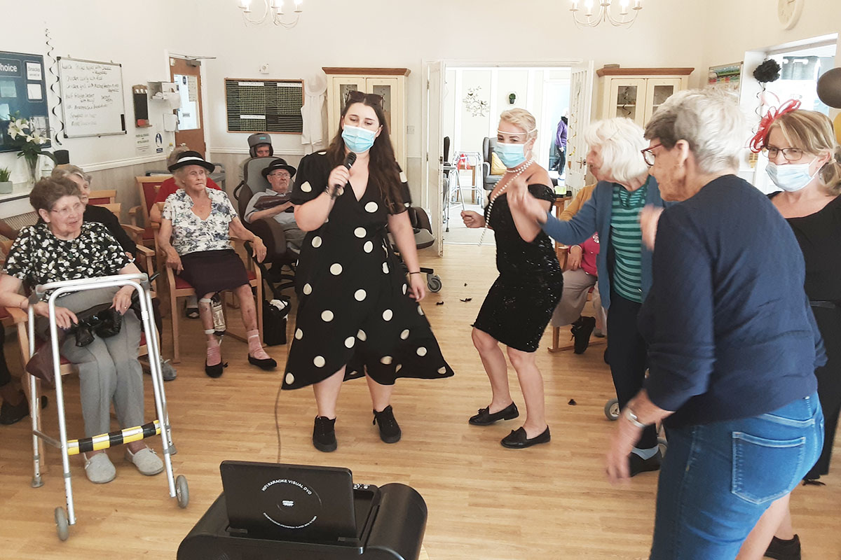 1920s Guys and Dolls Party at Woodstock Residential Care Home