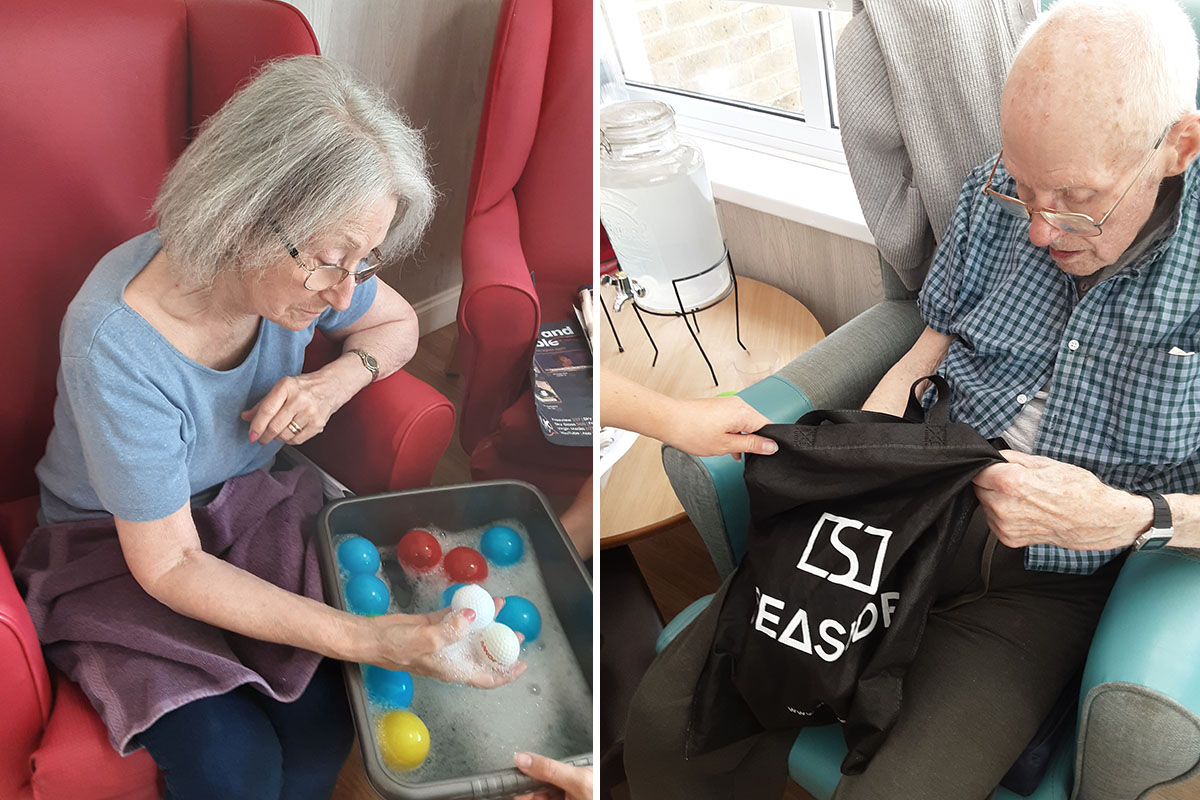 Sensory games at Woodstock Residential Care Home