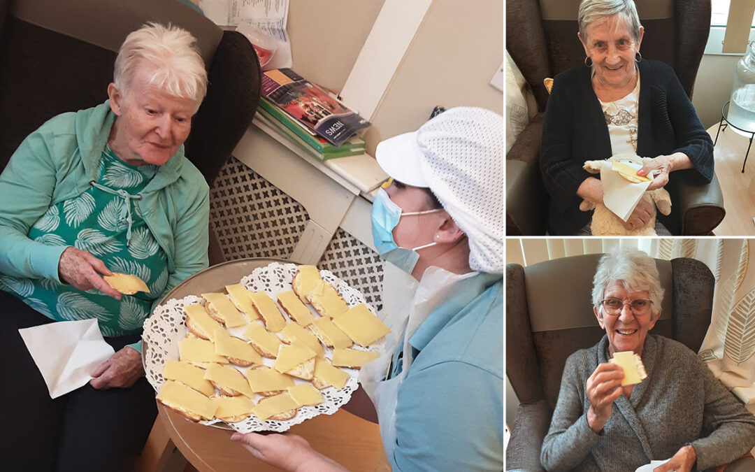 Woodstock Residential Care Home residents enjoy celebrating cheese and wine