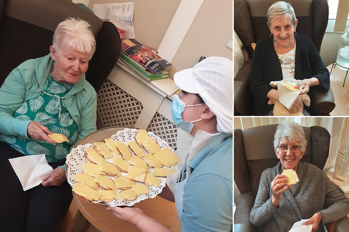 Woodstock Residential Care Home residents enjoy celebrating cheese and wine