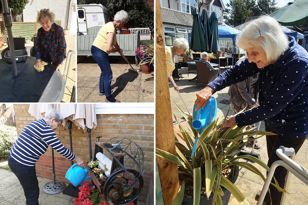 Gardening club at Woodstock Residential Care Home