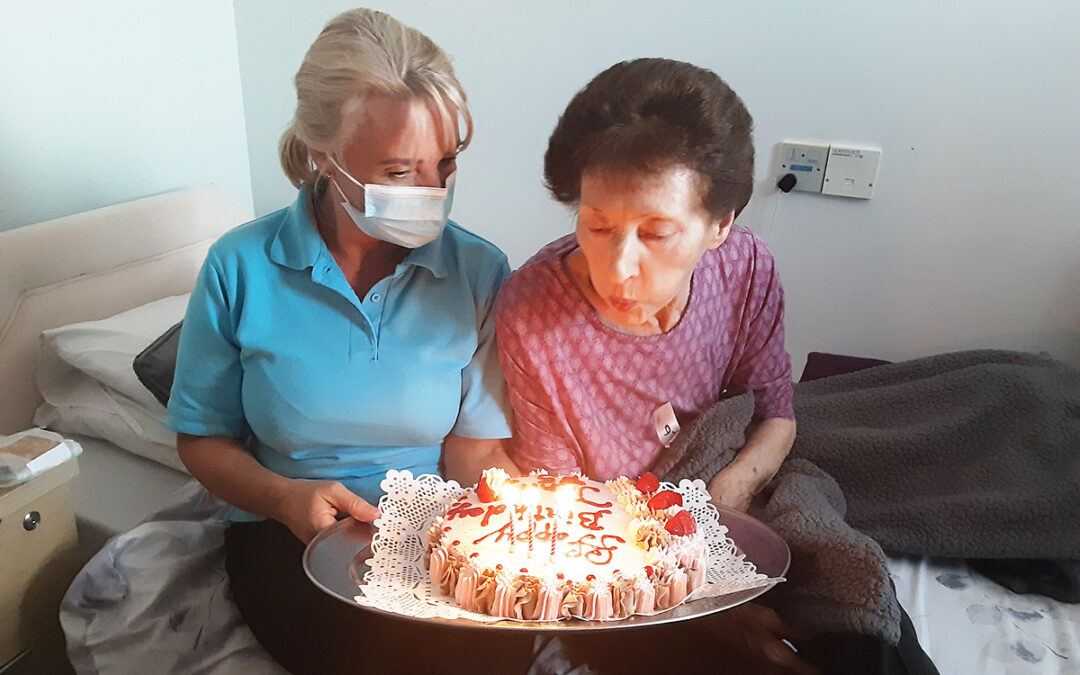 Birthday wishes for Jenny at Woodstock Residential Care Home