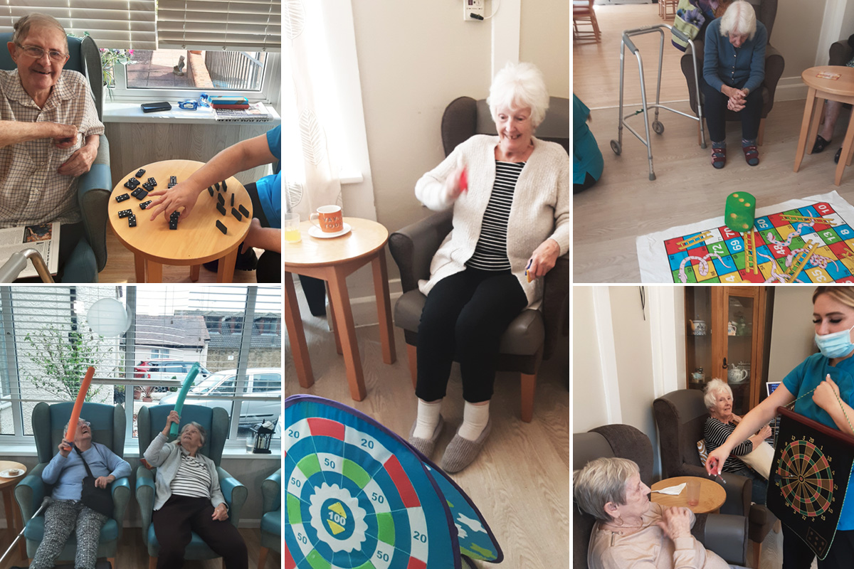 Woodstock Residential Care Home residents keep active with games