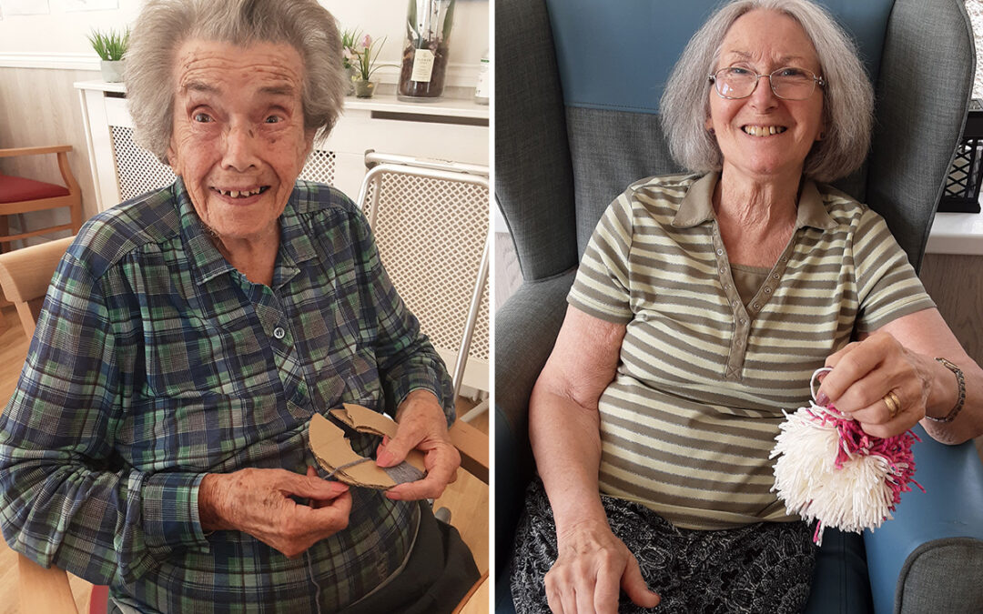 Knit and Natter Club at Woodstock Residential Care Home