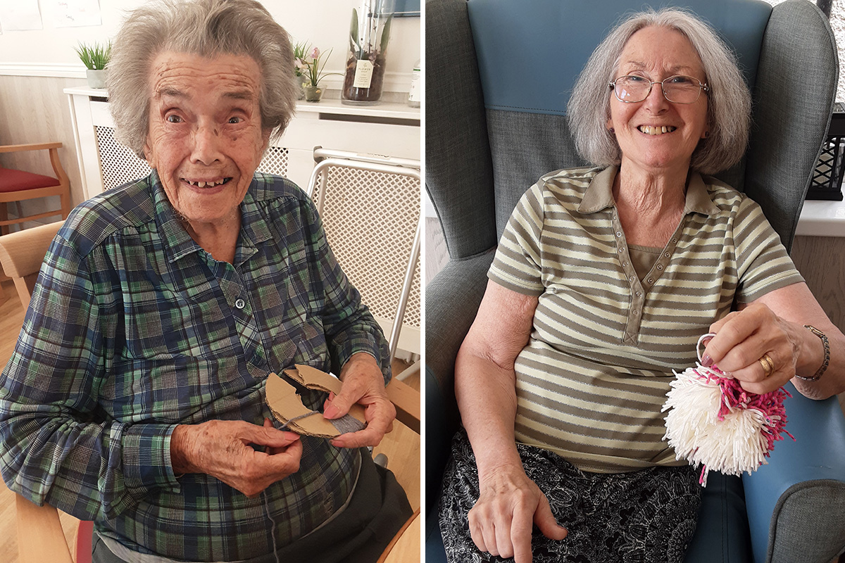 Knit and Natter Club at Woodstock Residential Care Home