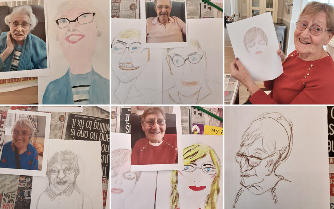 Super self portraits at Woodstock Residential Care Home