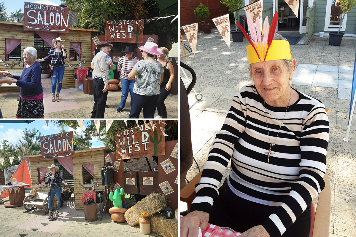Wild West BBQ party with singer Jasmine at Woodstock Residential Care Home