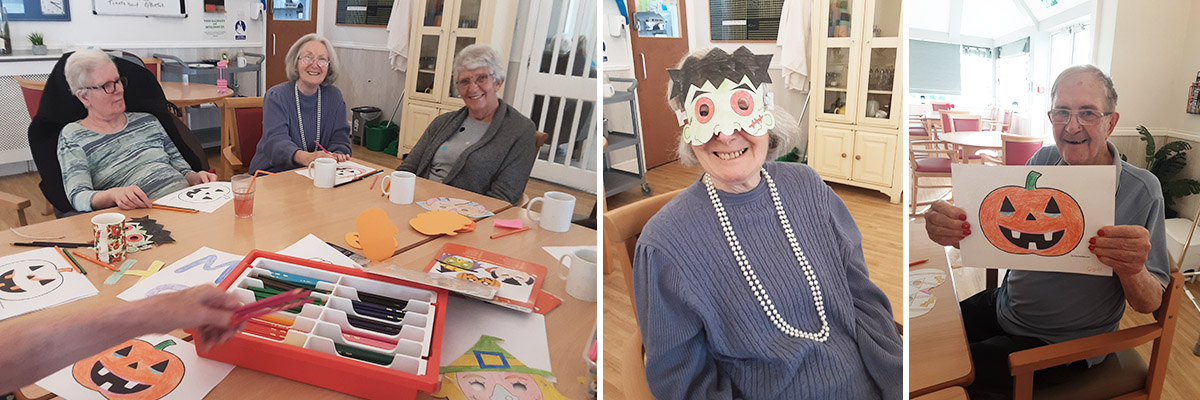 Halloween arts and crafts at Woodstock Residential Care Home