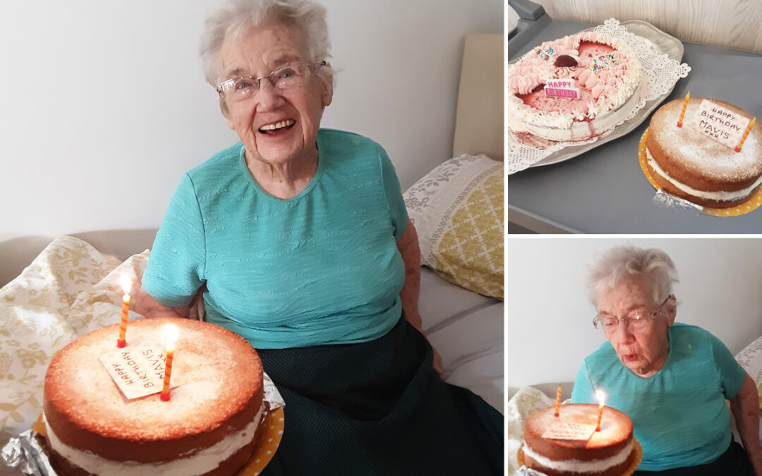 Birthday wishes for Mavis at Woodstock Residential Care Home