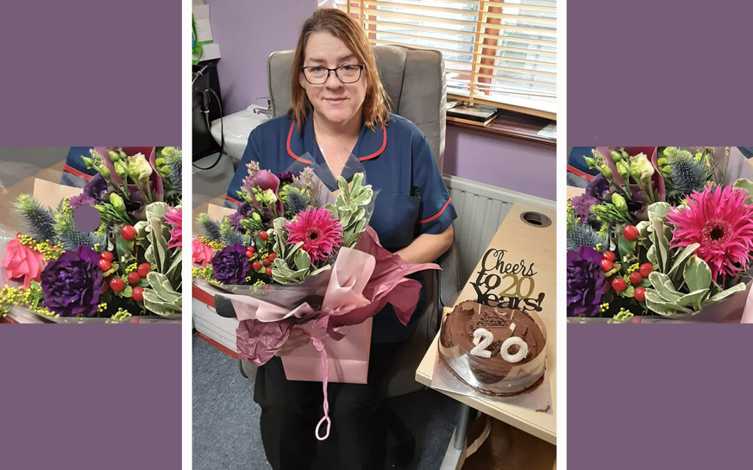 Paula celebrates 20 years at Woodstock Residential Care Home