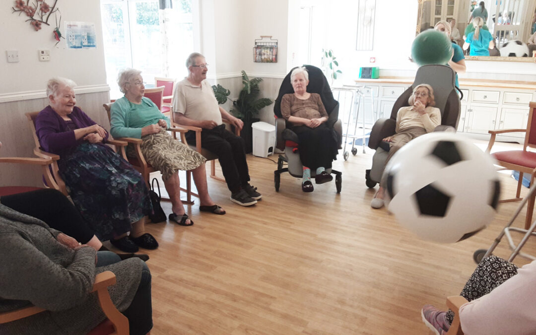 Singalong and ball games at Woodstock Residential Care Home