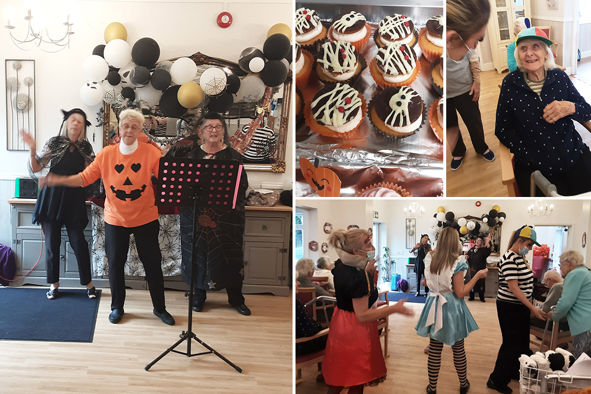 Halloween entertainments and cakes at Woodstock Residential Care Home