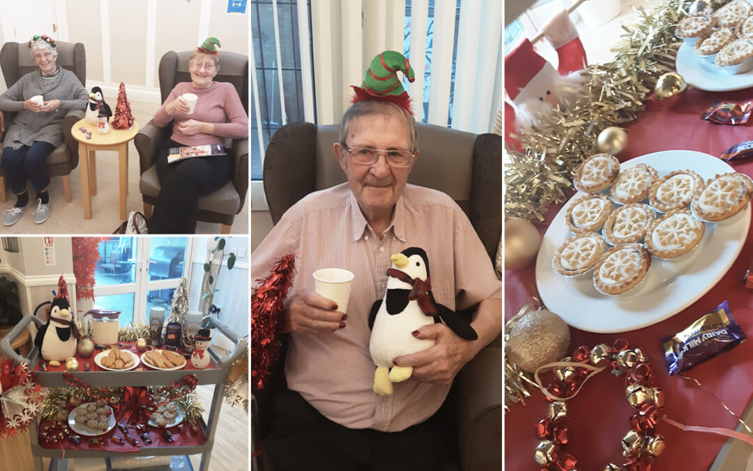 Christmas treats trolley at Woodstock Residential Care Home