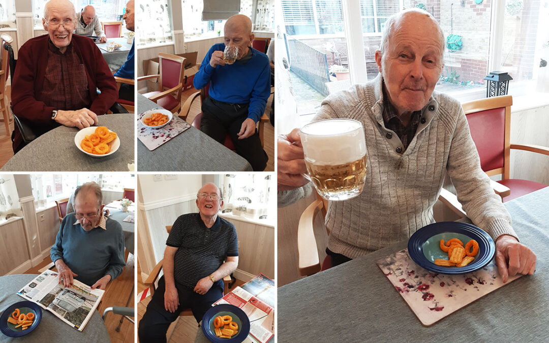 Woodstock Residential Care Home gents enjoy Mens Club activities