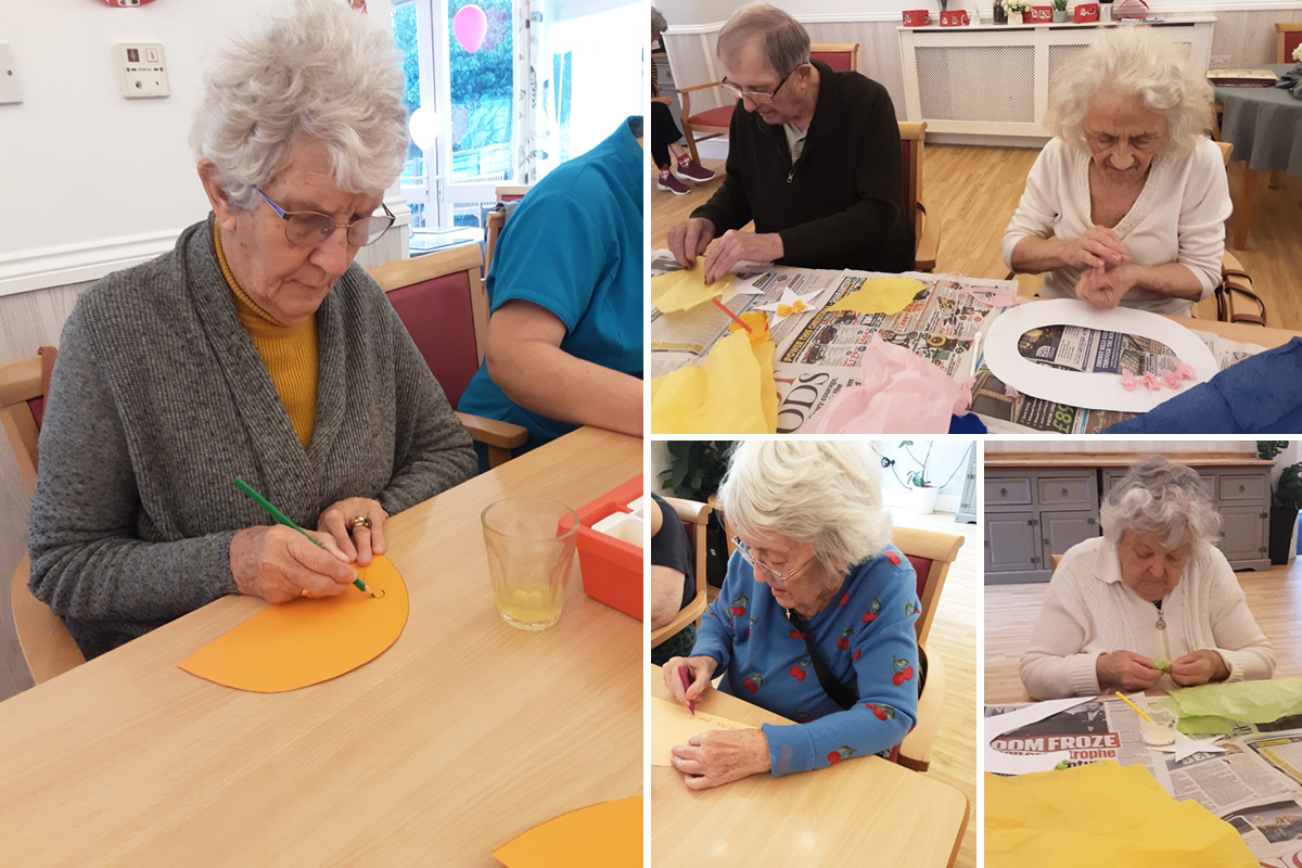 Creating a 2023 sign at Woodstock Residential Care Home