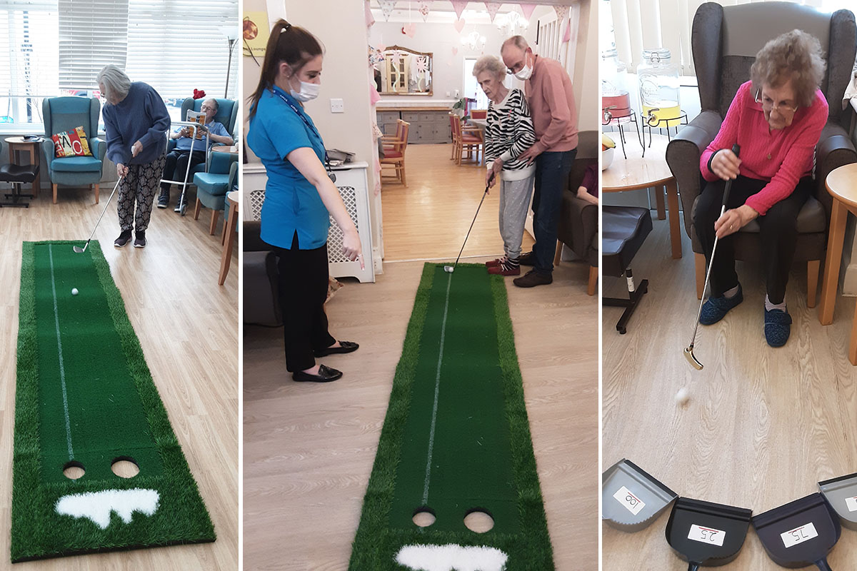 Crazy golf fun at Woodstock Residential Care Home