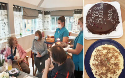 Birthday wishes for Jean at Woodstock Residential Care Home