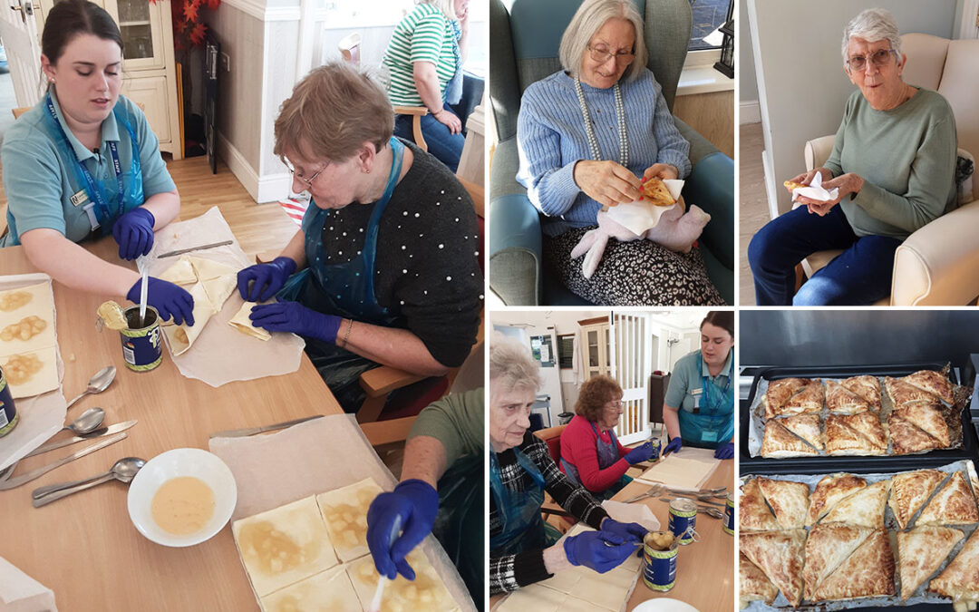 Woodstock Residential Care Home residents make delicious apple turnovers