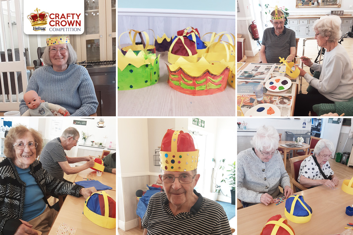 Woodstock Residential Care Home residents have fun with Nellsar Crafty Crown Competition