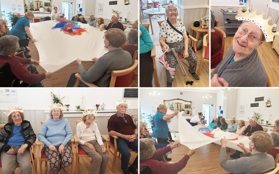 Woodstock Residential Care Home residents enjoy coronation themed exercise class