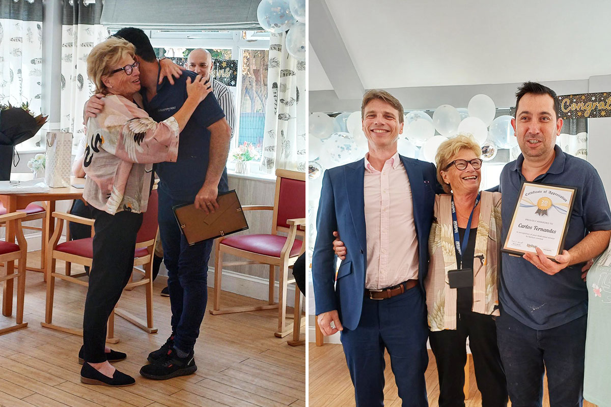Celebrations for Carlos at Woodstock Residential Care Home