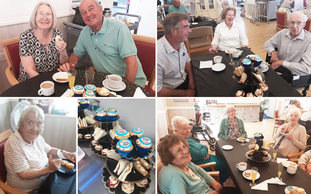 Woodstock Residential Care Home residents celebrate Fathers Day with loved ones