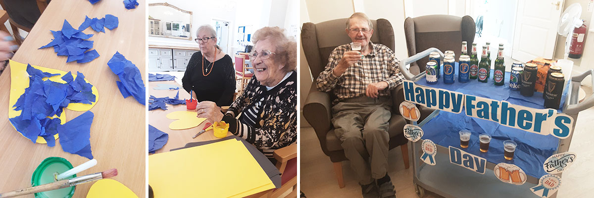 Father's Day activities at Woodstock Residential Care Home 