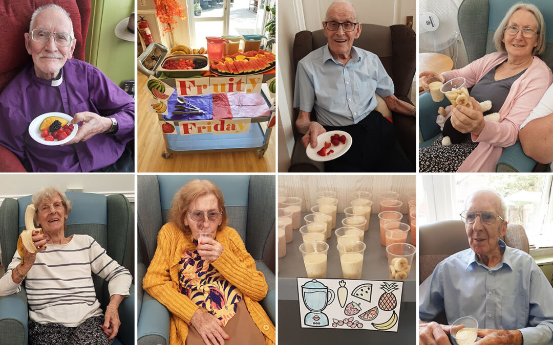Hydrating fruits and smoothies at Woodstock Residential Care Home