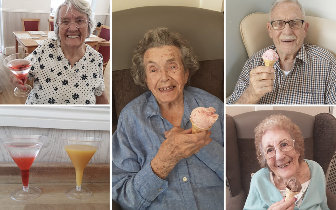 Hydrating refreshments at Woodstock Residential Care Home