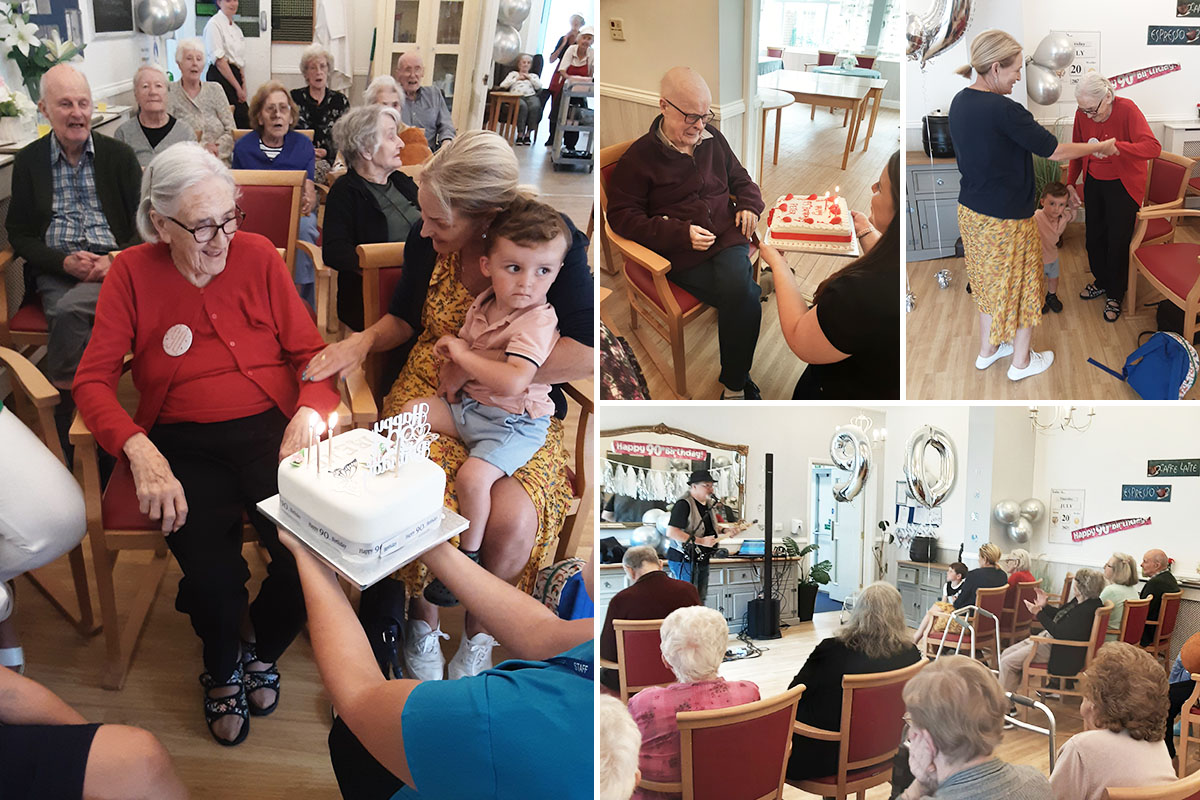 Birthday party fun with Rob T at Woodstock Residential Care Home