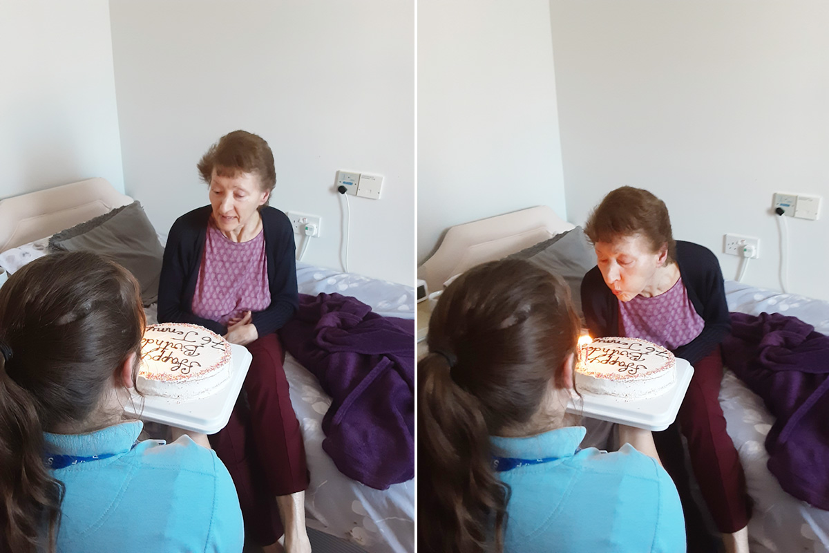 Jennys birthday celebrations at Woodstock Residential Care Home