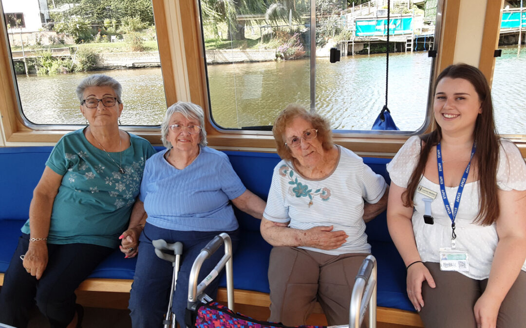 Woodstock Residential Care Home residents aboard the Kingfisher