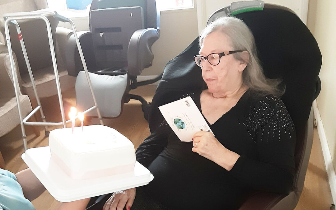 Happy birthday to Meg at Woodstock Residential Care Home