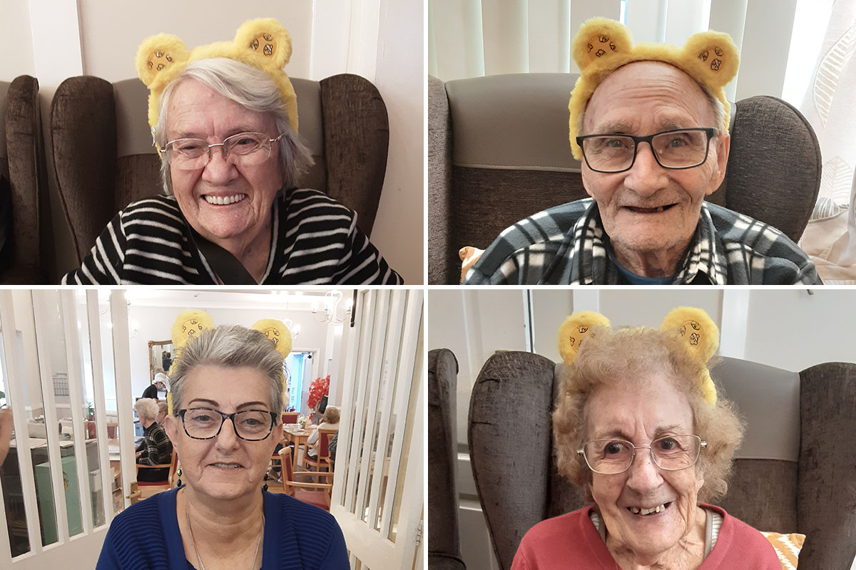Pudsey love at Woodstock Residential Care Home