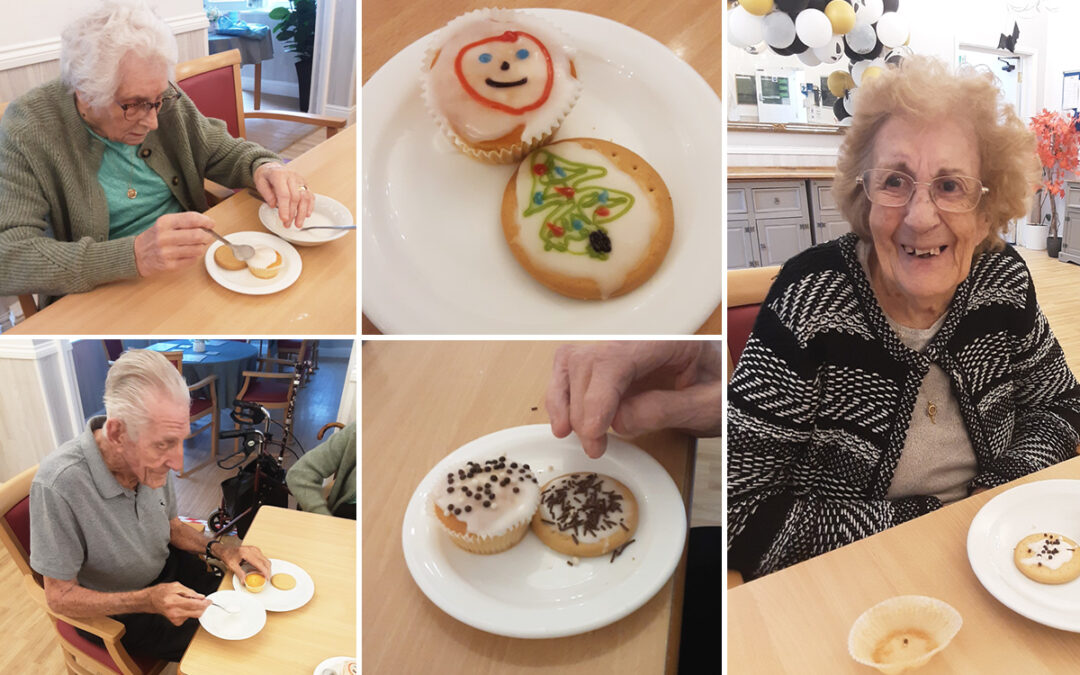Decorating sweet treats at Woodstock Residential Care Home