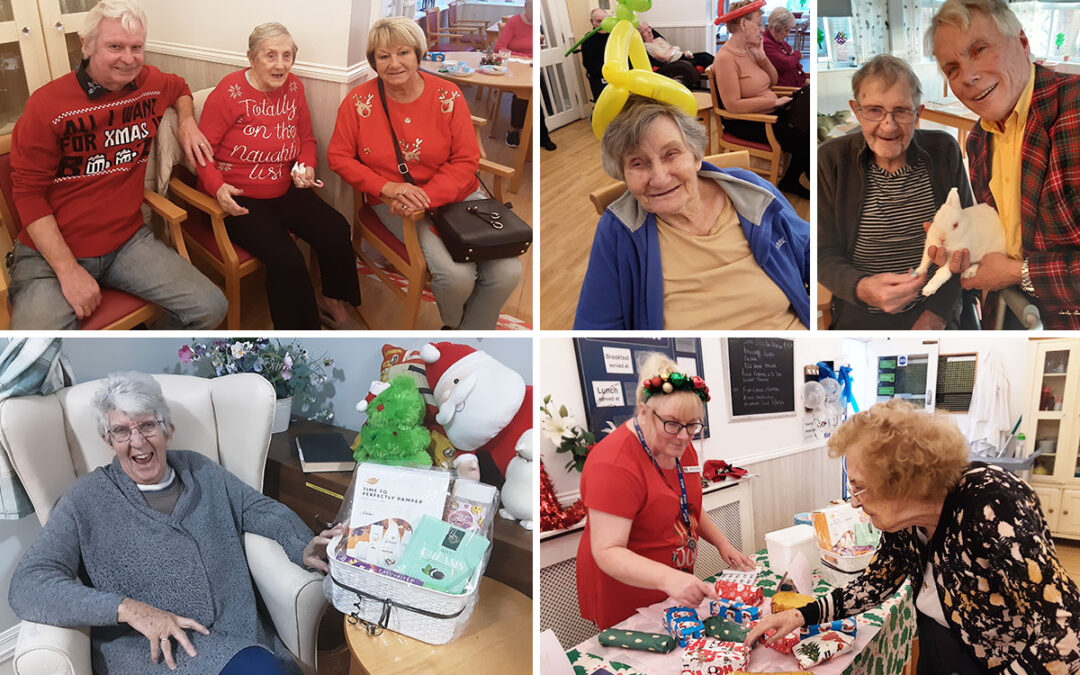 Woodstock Residential Care Home residents enjoy a Christmas market and magic show