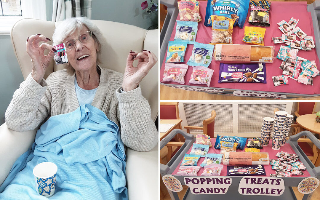 Popping candy and sweet treats at Woodstock Residential Care Home
