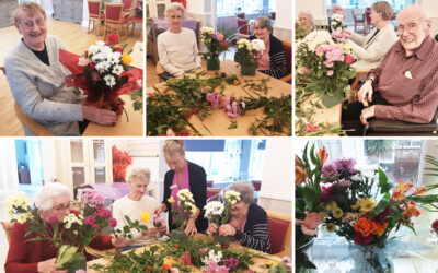 Woodstock Residential Care Home residents create beautiful flower displays