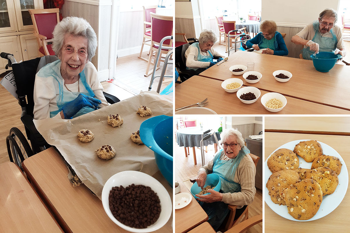 Cooking Club cookies at Woodstock Residential Care Home