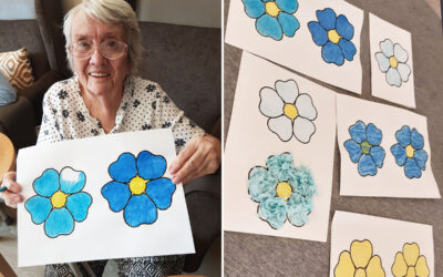 Dementia Action Week art at Woodstock Residential Care Home